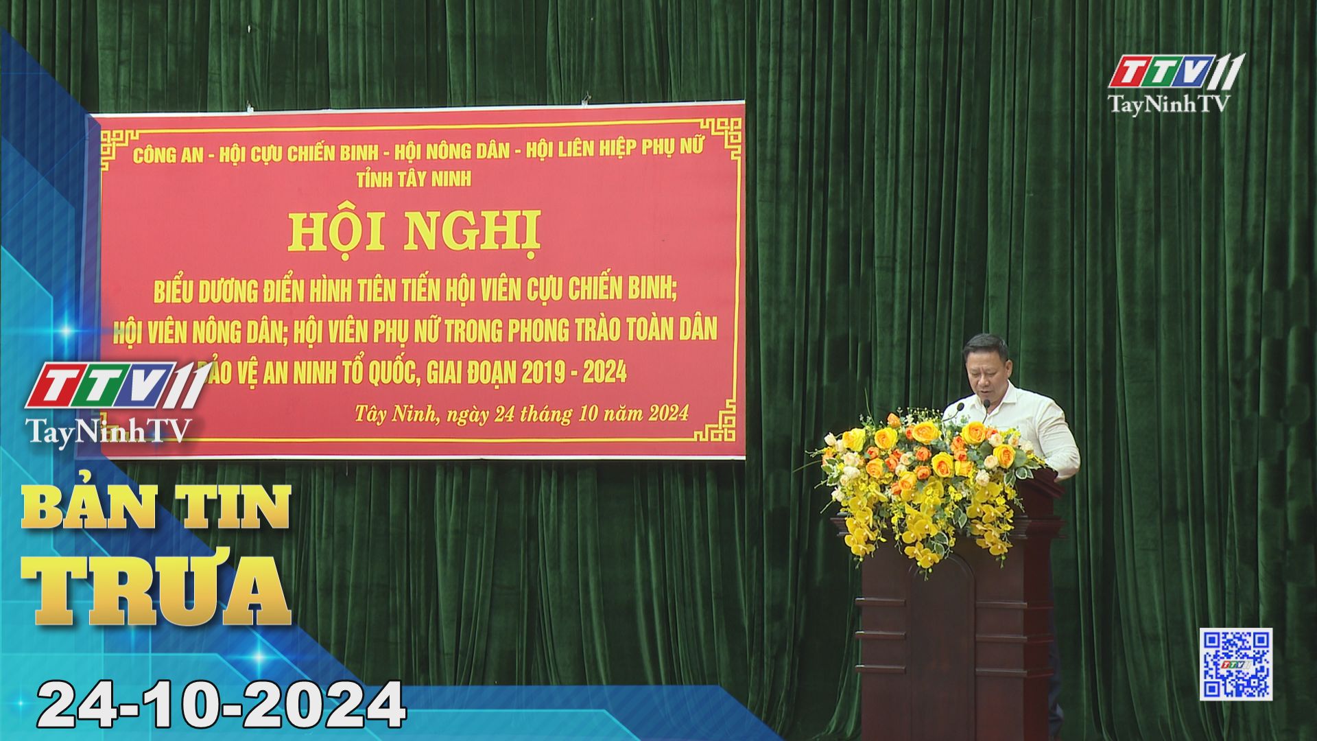 Bản tin trưa 24-10-2024 | Tin tức hôm nay | TayNinhTV